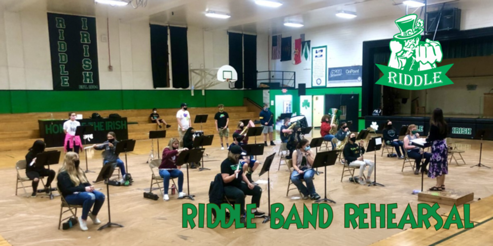 Riddle HS Band rehearsed together for the first time this year as a full band!